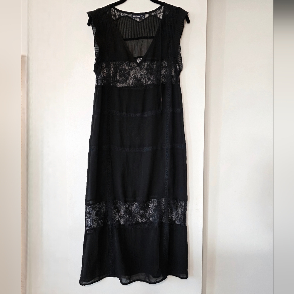 Black Lace Slip Dress